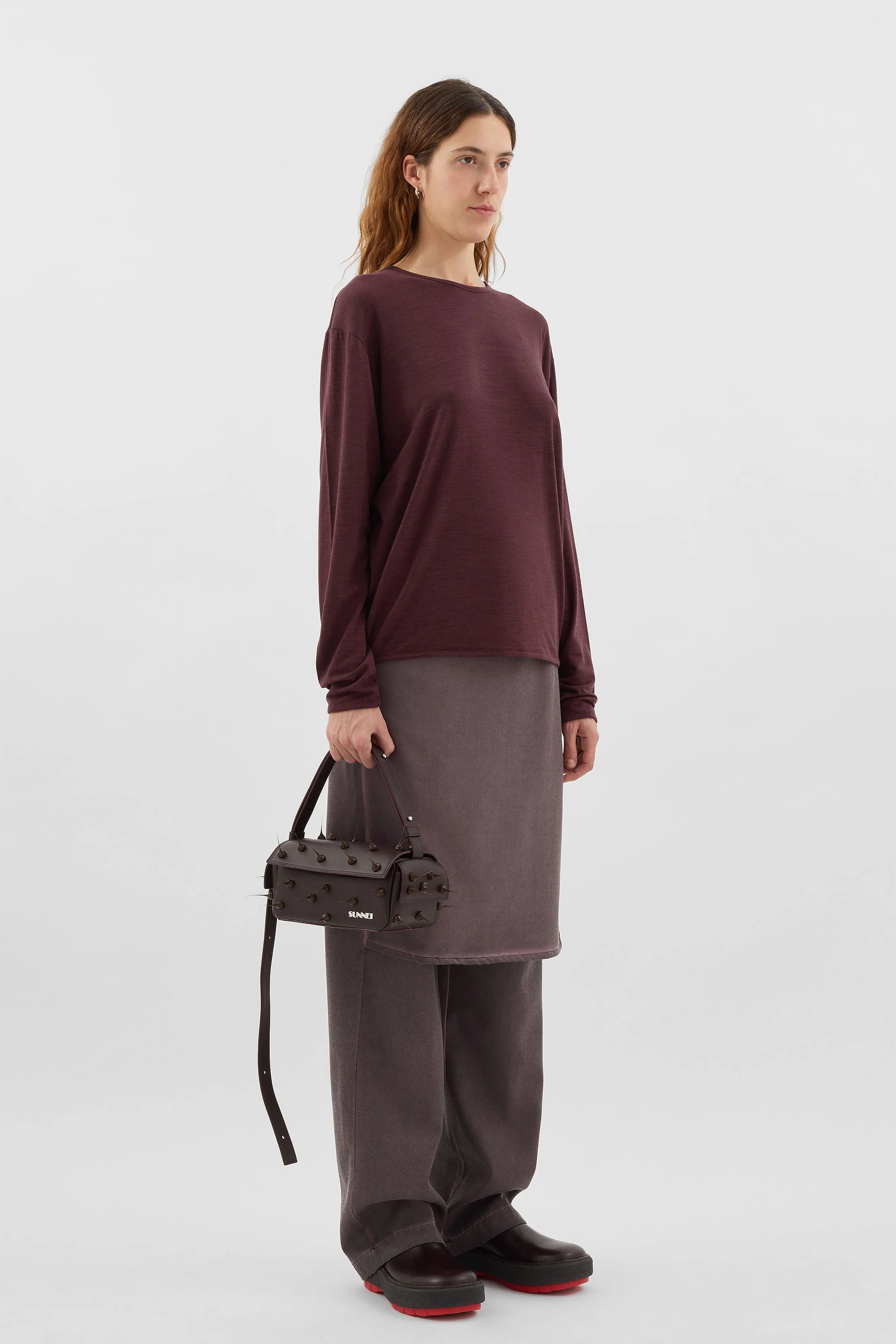 CLASSIC LONGSLEEVE / burnt aubergine - Image 5