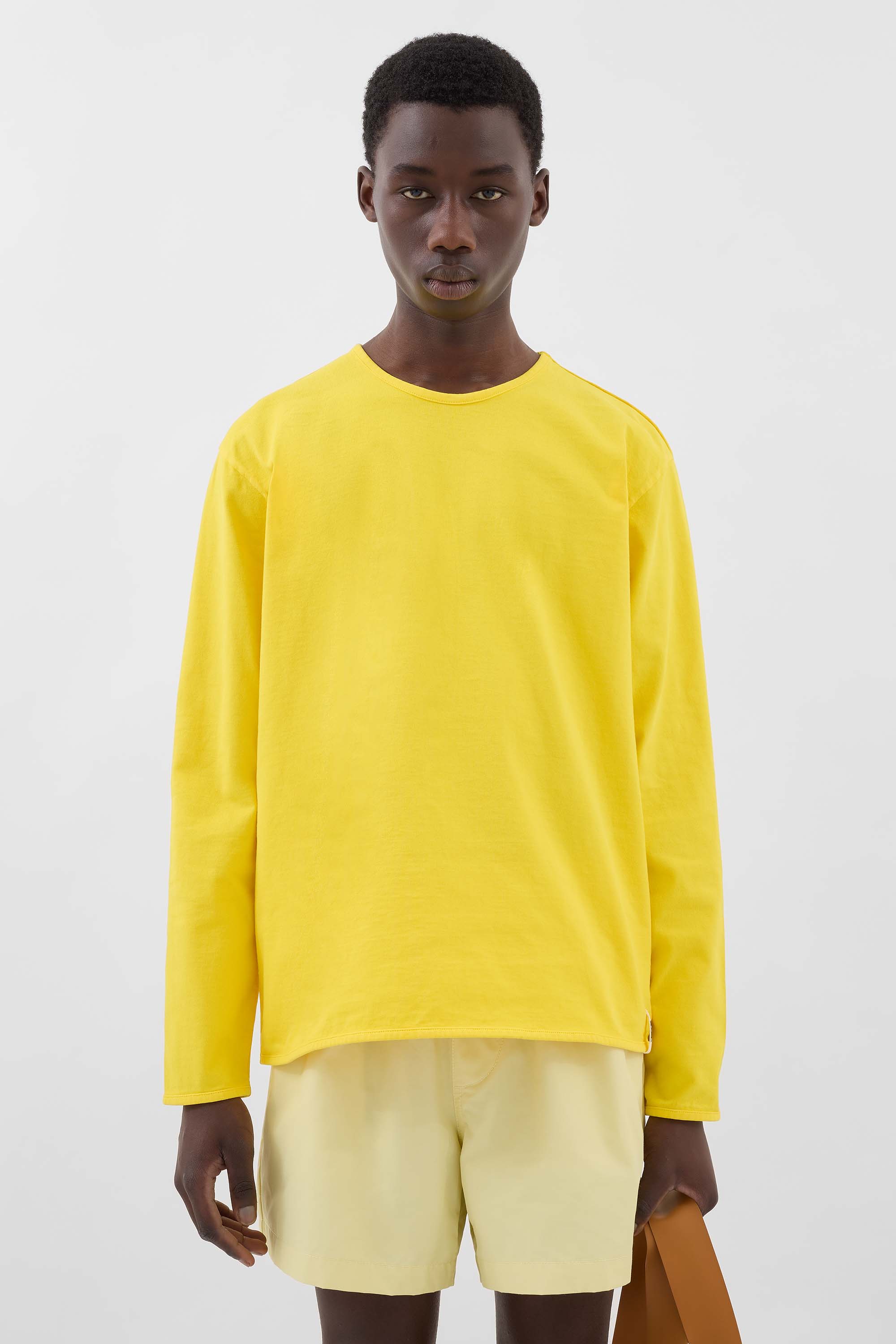 EVERYDAY CLASSIC LONGSLEEVE T-SHIRT / yellow - Image 3