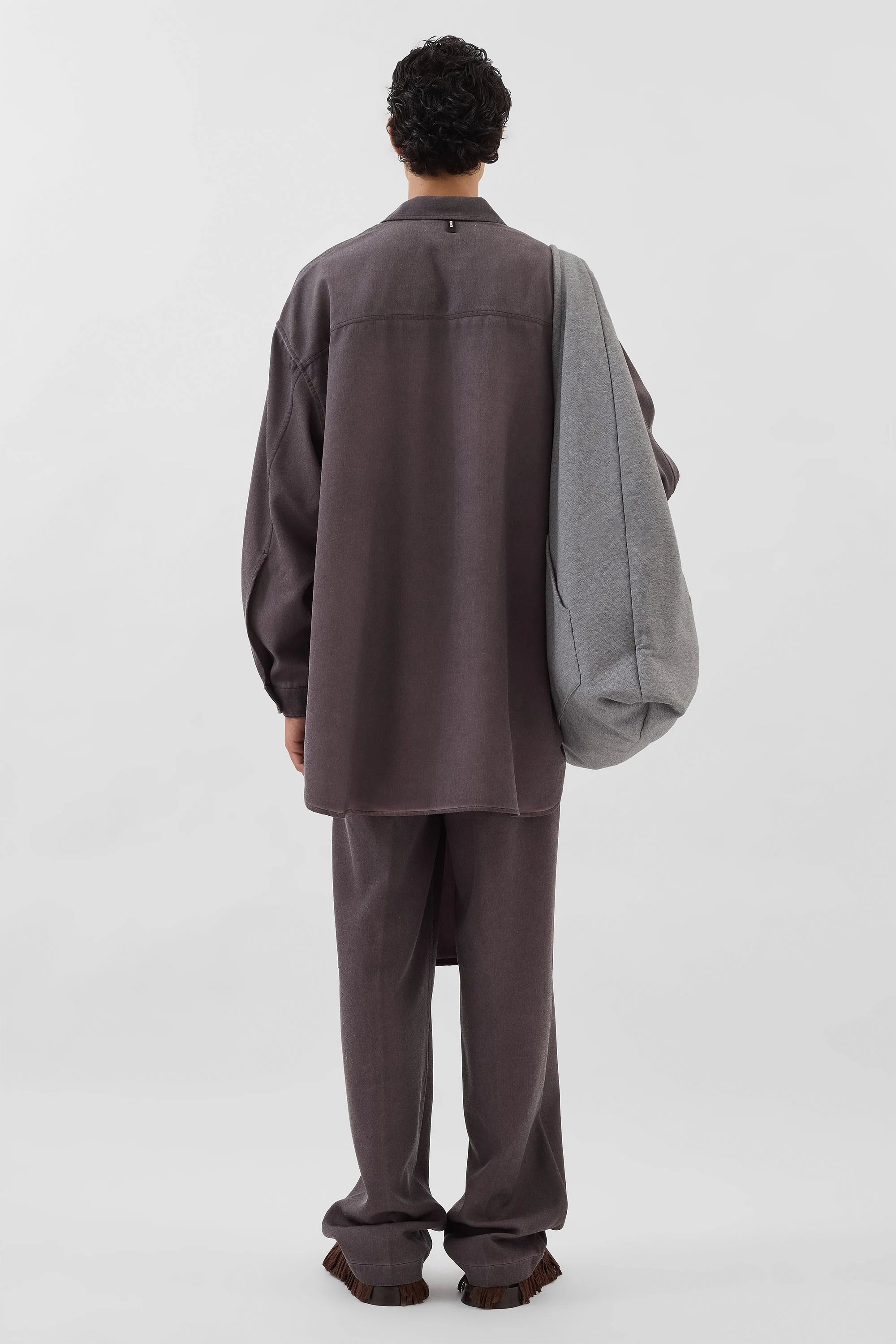 LONG PANTA SKIRT / plum - Image 9