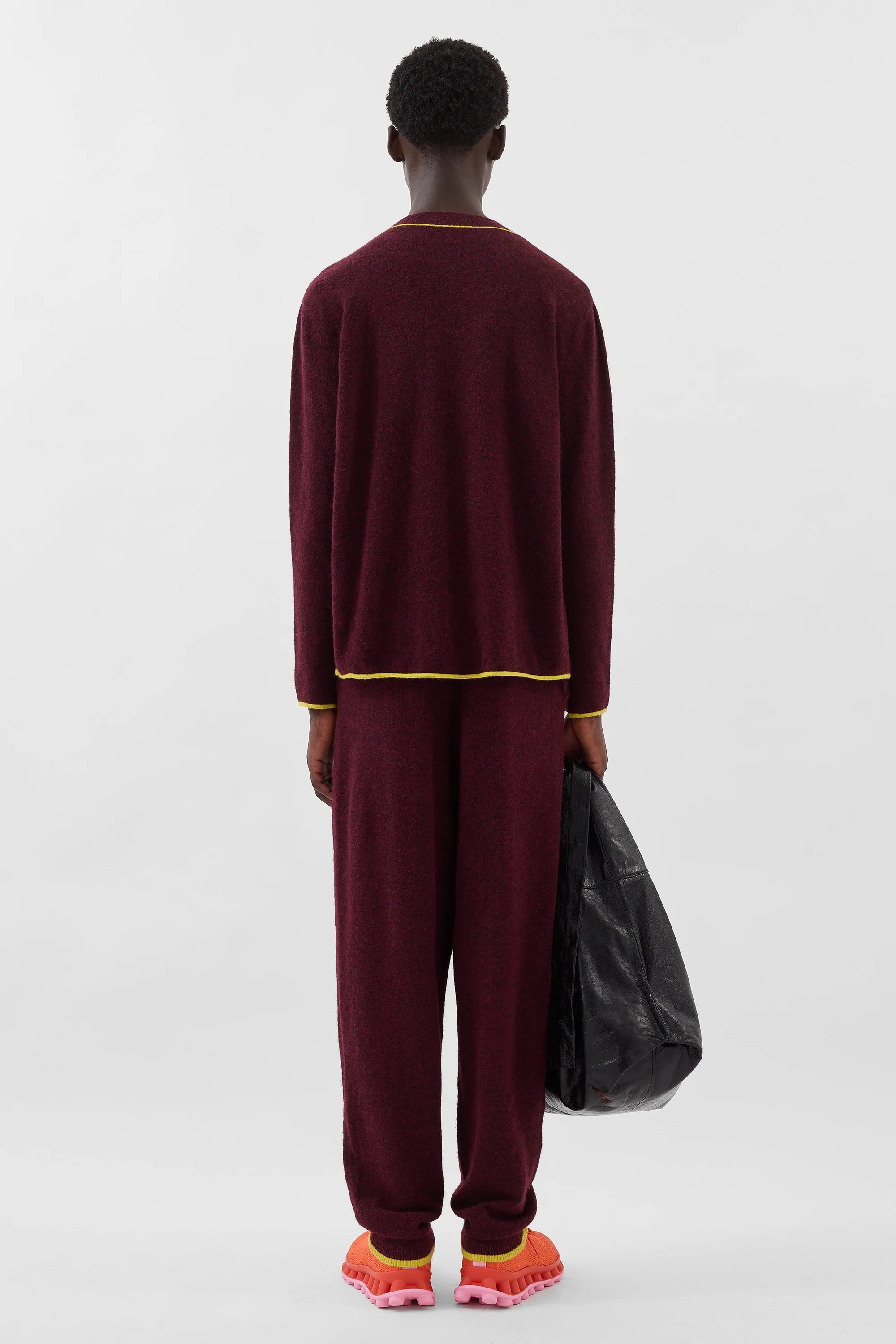 LONGSLEEVE ROUNDNECK / burnt aubergine - Image 9