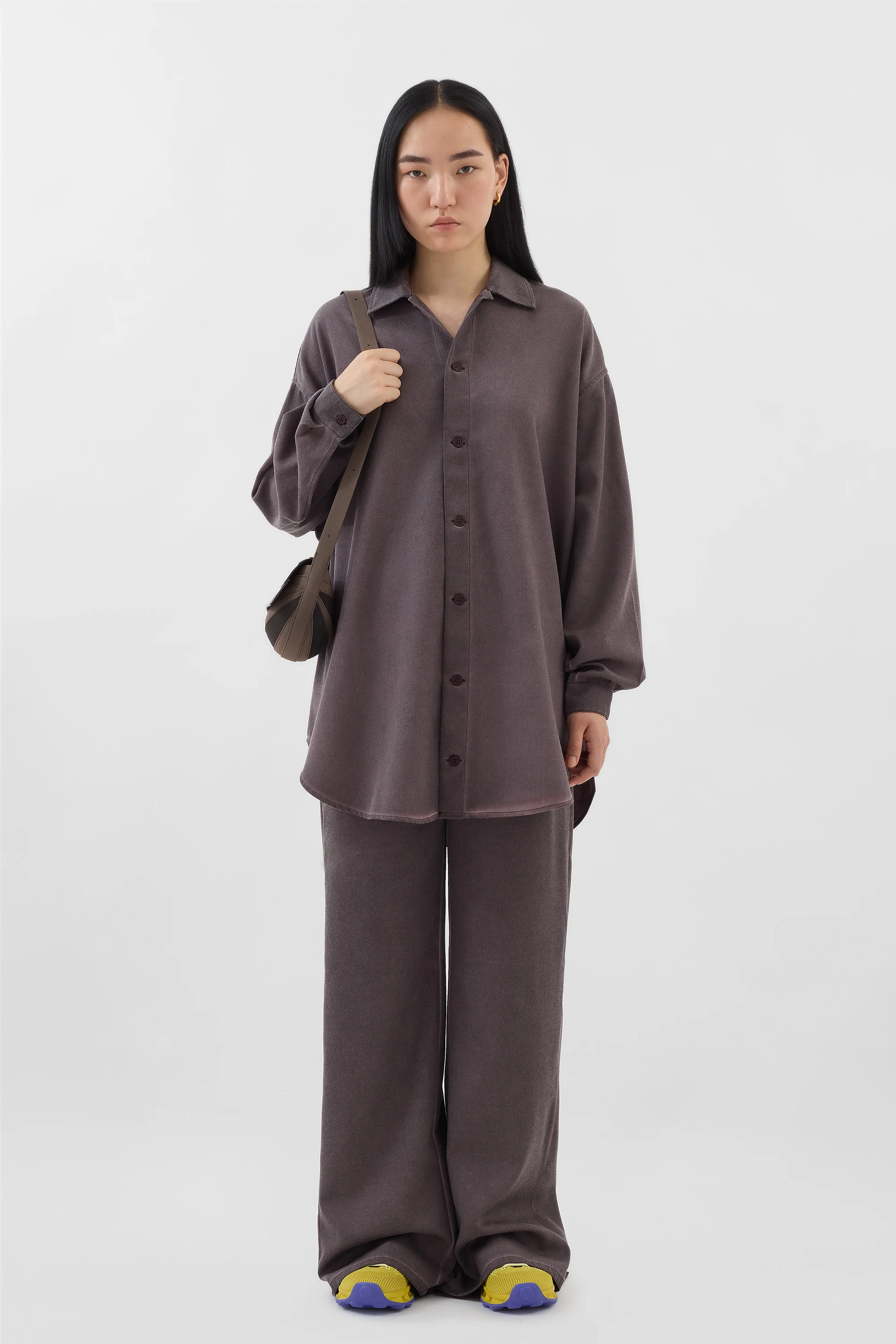 MEGA OVER SHIRT / plum - Image 5