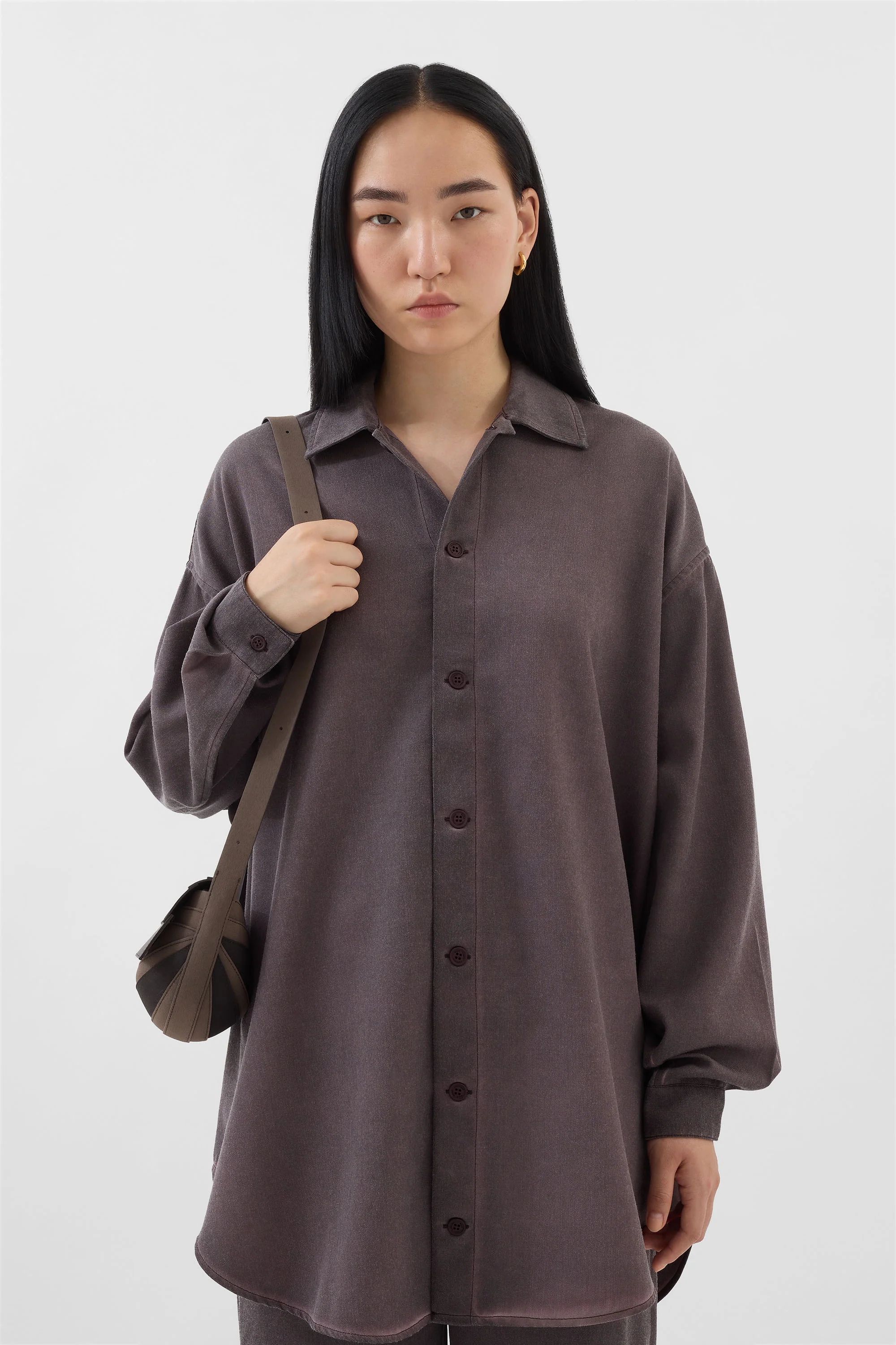 MEGA OVER SHIRT / plum - Image 3