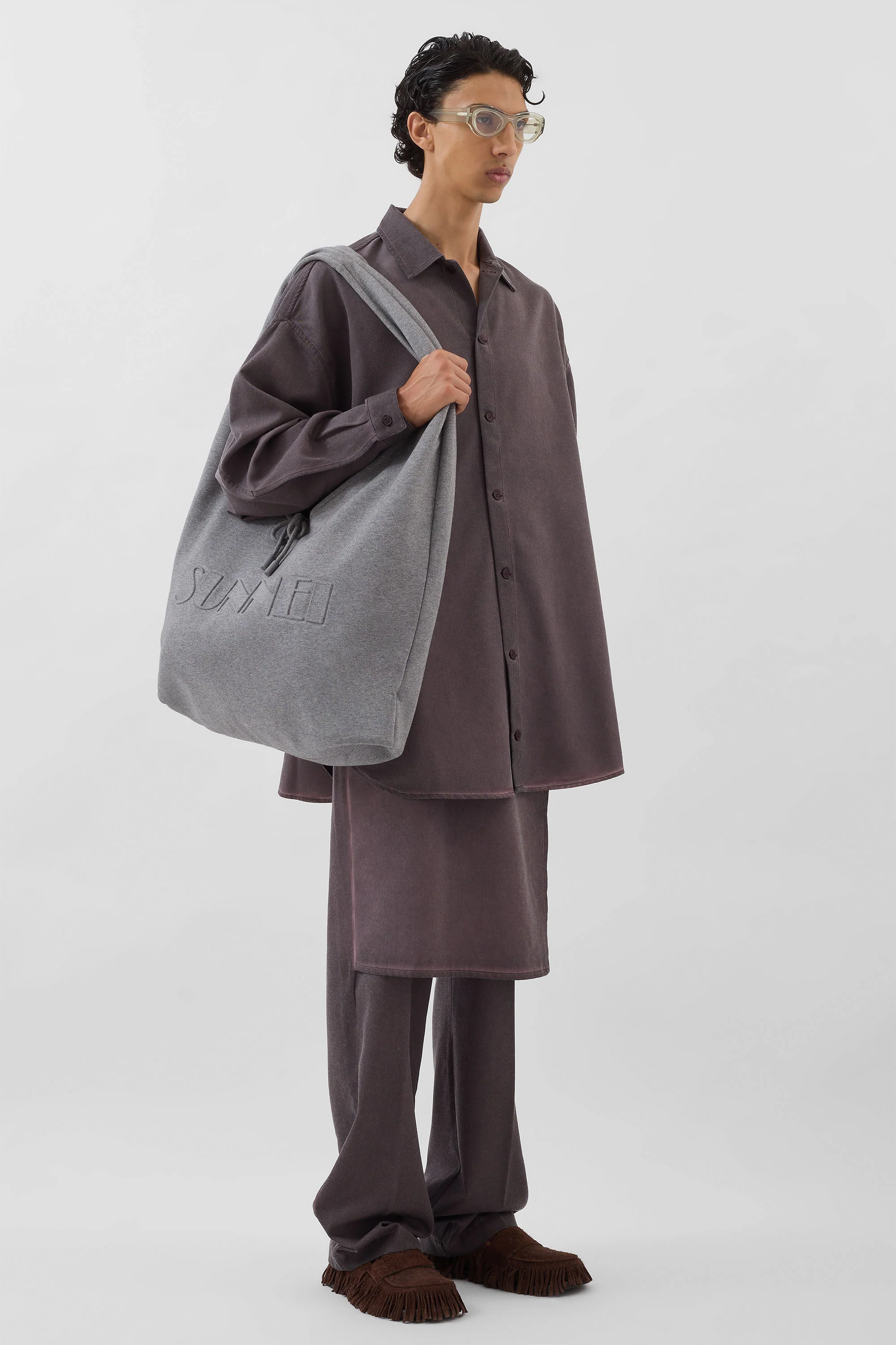 MEGA OVER SHIRT / plum - Image 7